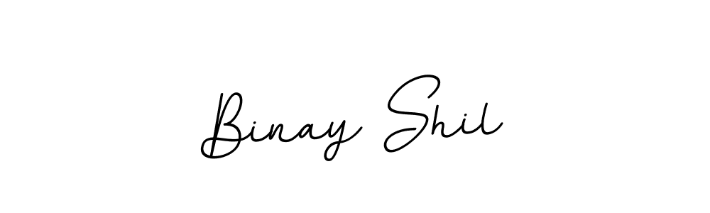 Make a beautiful signature design for name Binay Shil. With this signature (BallpointsItalic-DORy9) style, you can create a handwritten signature for free. Binay Shil signature style 11 images and pictures png