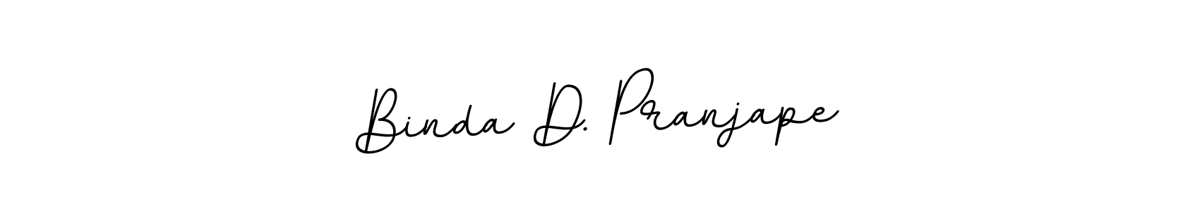 Binda D. Pranjape stylish signature style. Best Handwritten Sign (BallpointsItalic-DORy9) for my name. Handwritten Signature Collection Ideas for my name Binda D. Pranjape. Binda D. Pranjape signature style 11 images and pictures png