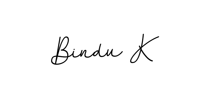 Bindu K stylish signature style. Best Handwritten Sign (BallpointsItalic-DORy9) for my name. Handwritten Signature Collection Ideas for my name Bindu K. Bindu K signature style 11 images and pictures png