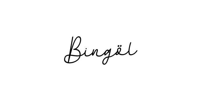 How to make Bingöl name signature. Use BallpointsItalic-DORy9 style for creating short signs online. This is the latest handwritten sign. Bingöl signature style 11 images and pictures png