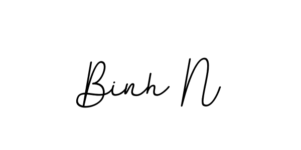 Use a signature maker to create a handwritten signature online. With this signature software, you can design (BallpointsItalic-DORy9) your own signature for name Binh N. Binh N signature style 11 images and pictures png
