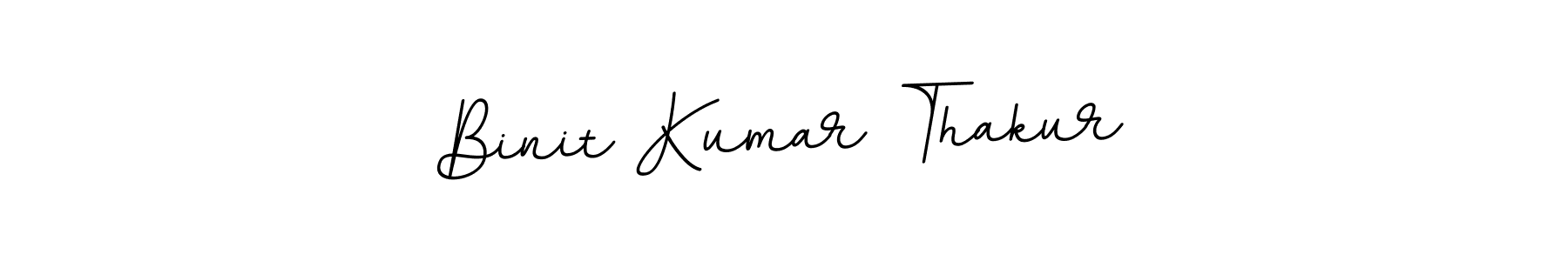 Create a beautiful signature design for name Binit Kumar Thakur. With this signature (BallpointsItalic-DORy9) fonts, you can make a handwritten signature for free. Binit Kumar Thakur signature style 11 images and pictures png