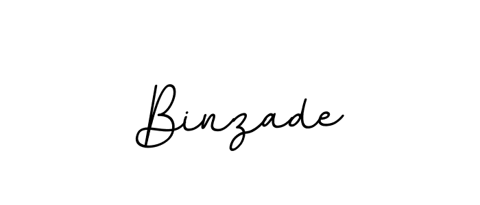 Design your own signature with our free online signature maker. With this signature software, you can create a handwritten (BallpointsItalic-DORy9) signature for name Binzade. Binzade signature style 11 images and pictures png
