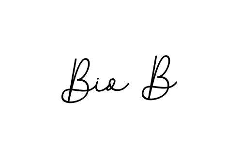 Use a signature maker to create a handwritten signature online. With this signature software, you can design (BallpointsItalic-DORy9) your own signature for name Bio B. Bio B signature style 11 images and pictures png