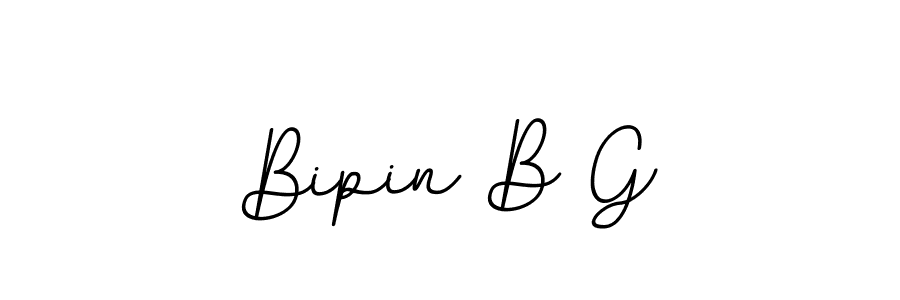 The best way (BallpointsItalic-DORy9) to make a short signature is to pick only two or three words in your name. The name Bipin B G include a total of six letters. For converting this name. Bipin B G signature style 11 images and pictures png