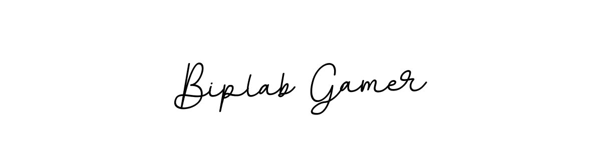 Design your own signature with our free online signature maker. With this signature software, you can create a handwritten (BallpointsItalic-DORy9) signature for name Biplab Gamer. Biplab Gamer signature style 11 images and pictures png