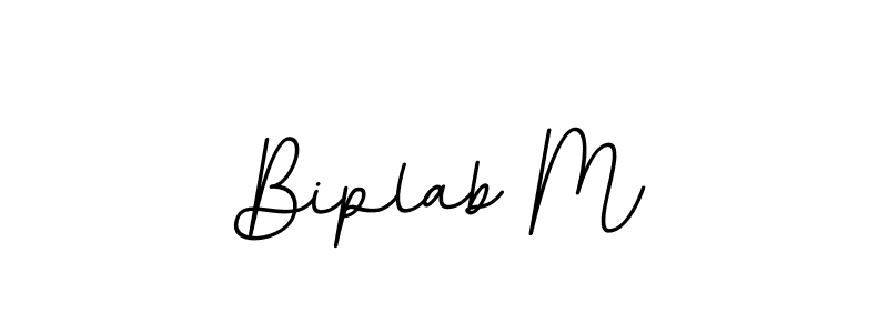 BallpointsItalic-DORy9 is a professional signature style that is perfect for those who want to add a touch of class to their signature. It is also a great choice for those who want to make their signature more unique. Get Biplab M name to fancy signature for free. Biplab M signature style 11 images and pictures png