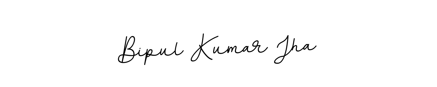 Make a beautiful signature design for name Bipul Kumar Jha. With this signature (BallpointsItalic-DORy9) style, you can create a handwritten signature for free. Bipul Kumar Jha signature style 11 images and pictures png