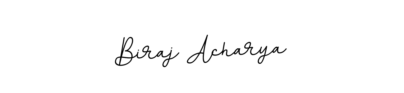 Biraj Acharya stylish signature style. Best Handwritten Sign (BallpointsItalic-DORy9) for my name. Handwritten Signature Collection Ideas for my name Biraj Acharya. Biraj Acharya signature style 11 images and pictures png