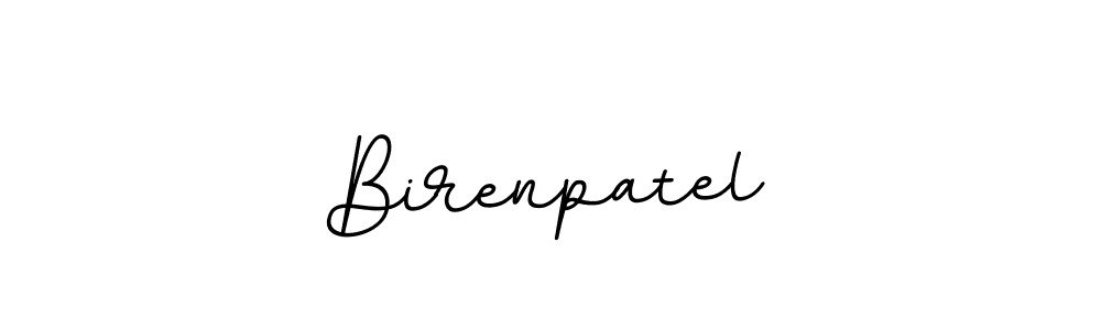 Create a beautiful signature design for name Birenpatel. With this signature (BallpointsItalic-DORy9) fonts, you can make a handwritten signature for free. Birenpatel signature style 11 images and pictures png