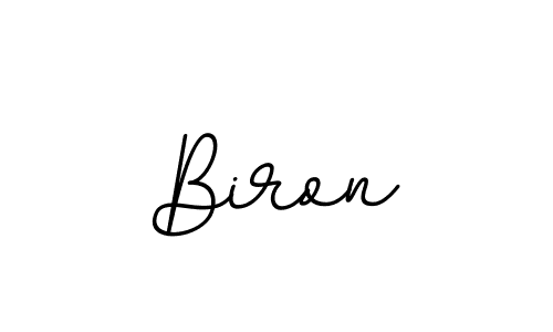Create a beautiful signature design for name Biron. With this signature (BallpointsItalic-DORy9) fonts, you can make a handwritten signature for free. Biron signature style 11 images and pictures png