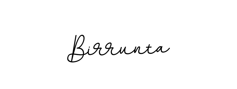 Use a signature maker to create a handwritten signature online. With this signature software, you can design (BallpointsItalic-DORy9) your own signature for name Birrunta. Birrunta signature style 11 images and pictures png