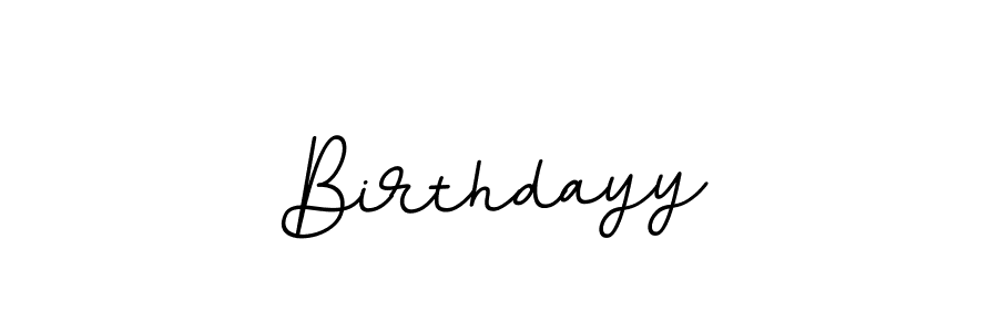 Design your own signature with our free online signature maker. With this signature software, you can create a handwritten (BallpointsItalic-DORy9) signature for name Birthdayy. Birthdayy signature style 11 images and pictures png