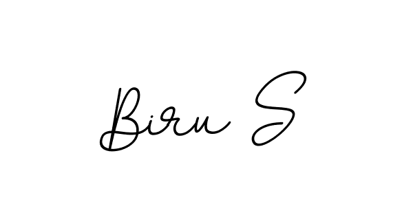 You should practise on your own different ways (BallpointsItalic-DORy9) to write your name (Biru S) in signature. don't let someone else do it for you. Biru S signature style 11 images and pictures png