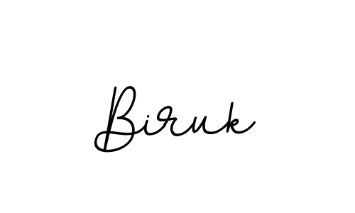 Biruk stylish signature style. Best Handwritten Sign (BallpointsItalic-DORy9) for my name. Handwritten Signature Collection Ideas for my name Biruk. Biruk signature style 11 images and pictures png