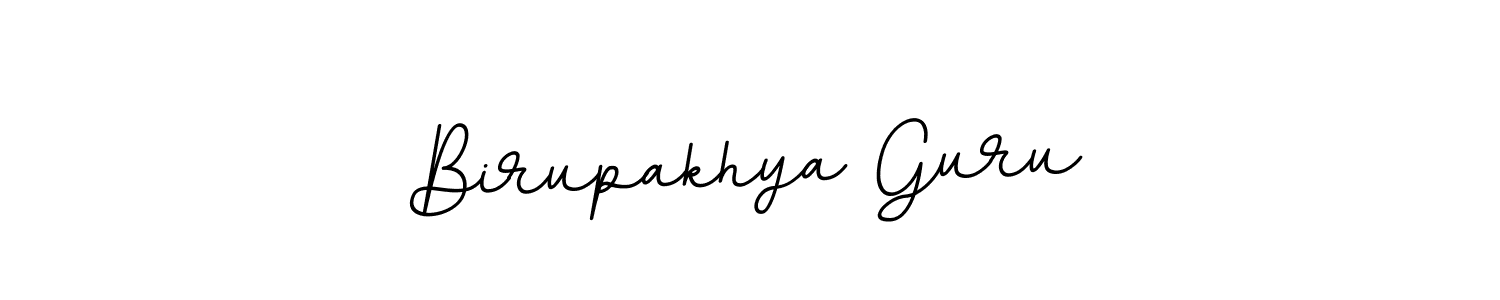 How to make Birupakhya Guru name signature. Use BallpointsItalic-DORy9 style for creating short signs online. This is the latest handwritten sign. Birupakhya Guru signature style 11 images and pictures png