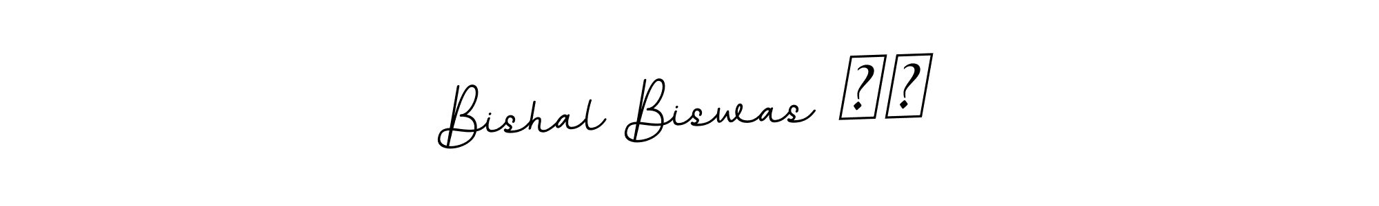Use a signature maker to create a handwritten signature online. With this signature software, you can design (BallpointsItalic-DORy9) your own signature for name Bishal Biswas ✔️. Bishal Biswas ✔️ signature style 11 images and pictures png