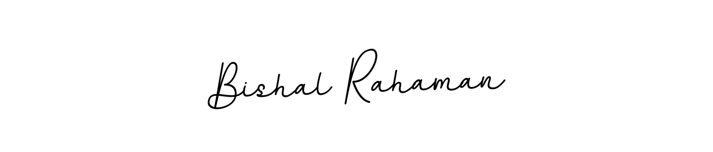 How to make Bishal Rahaman name signature. Use BallpointsItalic-DORy9 style for creating short signs online. This is the latest handwritten sign. Bishal Rahaman signature style 11 images and pictures png