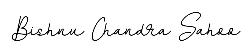 Try this chic Bishnu Chandra Sahoo handwritten sign style. Using BallpointsItalic-DORy9 font elements, it gives your name a sleek, memorable identity. Bishnu Chandra Sahoo signature style 11 images and pictures png