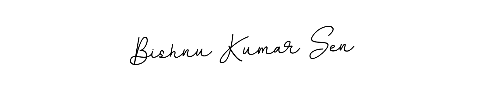 Make a beautiful signature design for name Bishnu Kumar Sen. With this signature (BallpointsItalic-DORy9) style, you can create a handwritten signature for free. Bishnu Kumar Sen signature style 11 images and pictures png