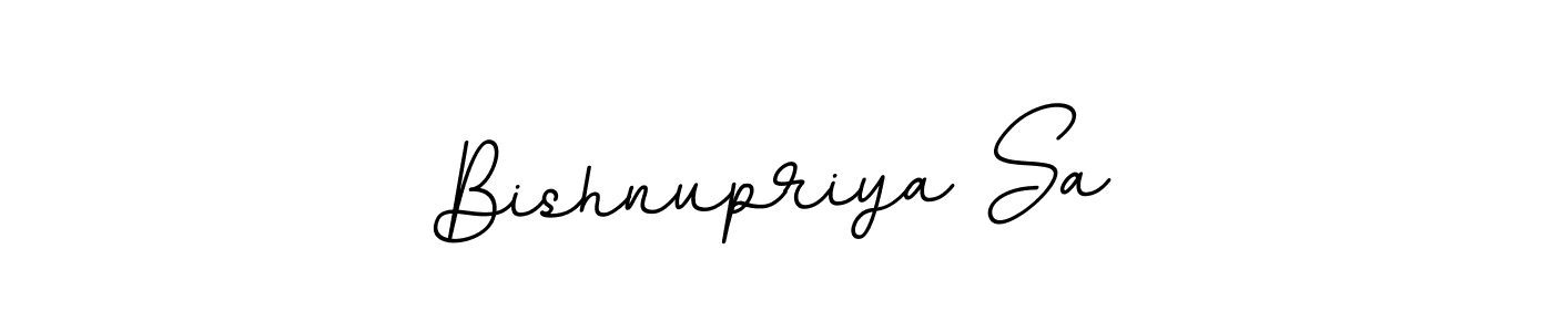 Use a signature maker to create a handwritten signature online. With this signature software, you can design (BallpointsItalic-DORy9) your own signature for name Bishnupriya Sa. Bishnupriya Sa signature style 11 images and pictures png