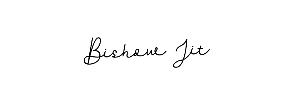 Design your own signature with our free online signature maker. With this signature software, you can create a handwritten (BallpointsItalic-DORy9) signature for name Bishow Jit. Bishow Jit signature style 11 images and pictures png