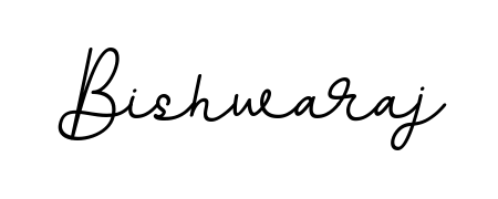 Transform the name Bishwaraj into a signature masterpiece using BallpointsItalic-DORy9 font. Ideal for photographers, artists, and creators looking for watermarks. Bishwaraj signature style 11 images and pictures png