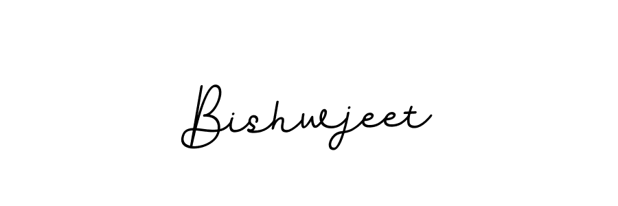 Make a beautiful signature design for name Bishwjeet. With this signature (BallpointsItalic-DORy9) style, you can create a handwritten signature for free. Bishwjeet signature style 11 images and pictures png