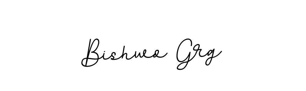 How to make Bishwo Grg signature? BallpointsItalic-DORy9 is a professional autograph style. Create handwritten signature for Bishwo Grg name. Bishwo Grg signature style 11 images and pictures png