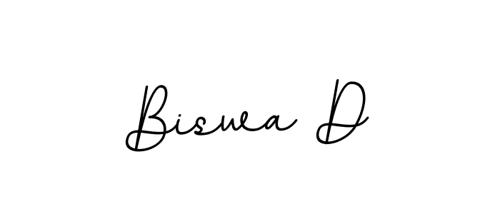 How to make Biswa D name signature. Use BallpointsItalic-DORy9 style for creating short signs online. This is the latest handwritten sign. Biswa D signature style 11 images and pictures png