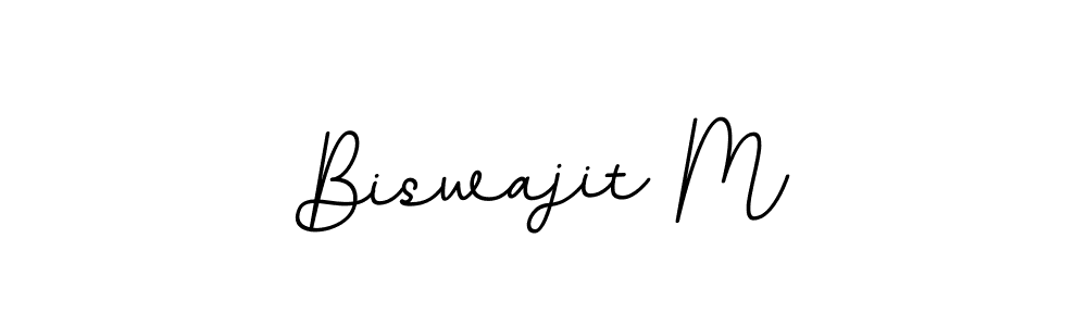 Make a beautiful signature design for name Biswajit M. With this signature (BallpointsItalic-DORy9) style, you can create a handwritten signature for free. Biswajit M signature style 11 images and pictures png