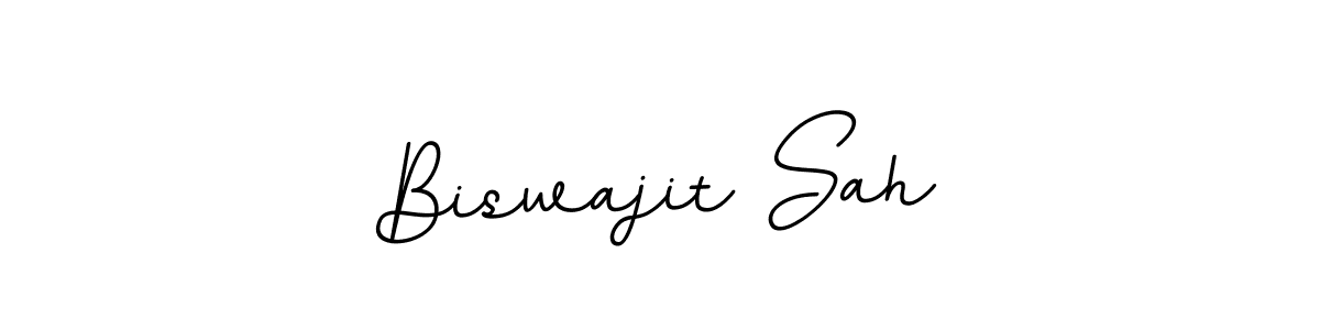 This is the best signature style for the Biswajit Sah name. Also you like these signature font (BallpointsItalic-DORy9). Mix name signature. Biswajit Sah signature style 11 images and pictures png