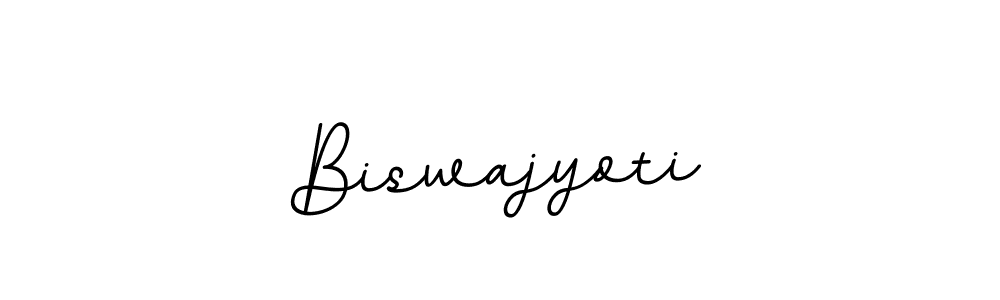 The best way (BallpointsItalic-DORy9) to make a short signature is to pick only two or three words in your name. The name Biswajyoti include a total of six letters. For converting this name. Biswajyoti signature style 11 images and pictures png