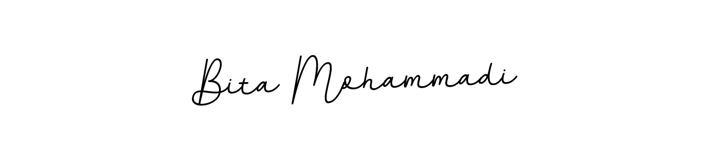 Design your own signature with our free online signature maker. With this signature software, you can create a handwritten (BallpointsItalic-DORy9) signature for name Bita Mohammadi. Bita Mohammadi signature style 11 images and pictures png