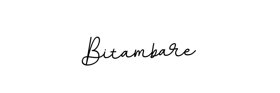 Create a beautiful signature design for name Bitambare. With this signature (BallpointsItalic-DORy9) fonts, you can make a handwritten signature for free. Bitambare signature style 11 images and pictures png