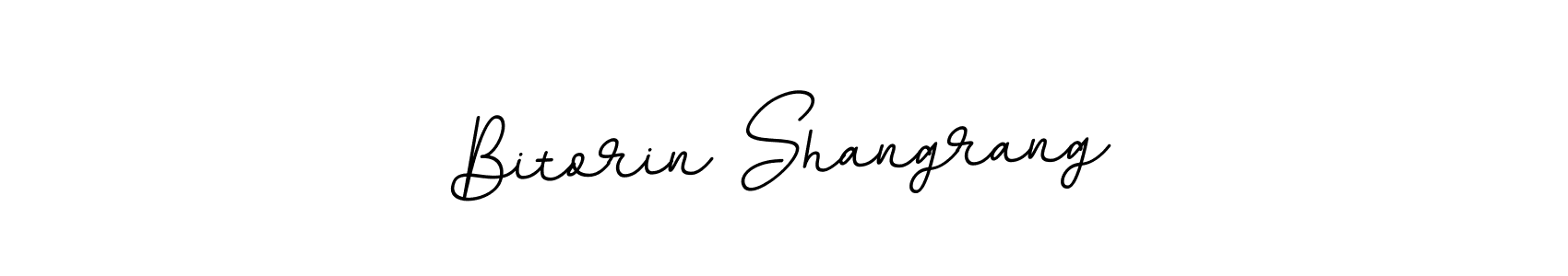 The best way (BallpointsItalic-DORy9) to make a short signature is to pick only two or three words in your name. The name Bitorin Shangrang include a total of six letters. For converting this name. Bitorin Shangrang signature style 11 images and pictures png