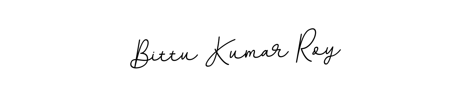 How to make Bittu Kumar Roy name signature. Use BallpointsItalic-DORy9 style for creating short signs online. This is the latest handwritten sign. Bittu Kumar Roy signature style 11 images and pictures png