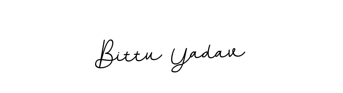 How to make Bittu Yadav name signature. Use BallpointsItalic-DORy9 style for creating short signs online. This is the latest handwritten sign. Bittu Yadav signature style 11 images and pictures png
