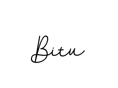Design your own signature with our free online signature maker. With this signature software, you can create a handwritten (BallpointsItalic-DORy9) signature for name Bitu. Bitu signature style 11 images and pictures png
