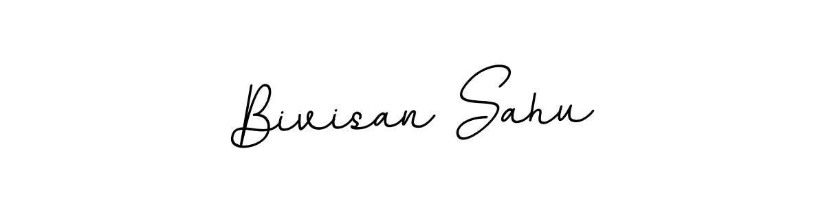 How to make Bivisan Sahu name signature. Use BallpointsItalic-DORy9 style for creating short signs online. This is the latest handwritten sign. Bivisan Sahu signature style 11 images and pictures png