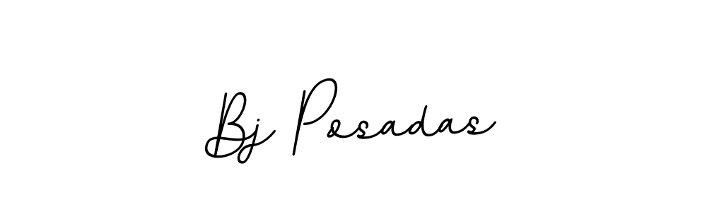 Use a signature maker to create a handwritten signature online. With this signature software, you can design (BallpointsItalic-DORy9) your own signature for name Bj Posadas. Bj Posadas signature style 11 images and pictures png