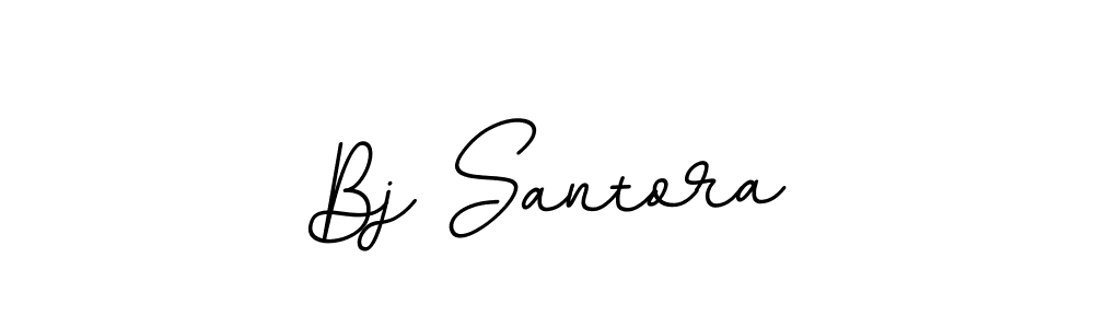 How to make Bj Santora name signature. Use BallpointsItalic-DORy9 style for creating short signs online. This is the latest handwritten sign. Bj Santora signature style 11 images and pictures png