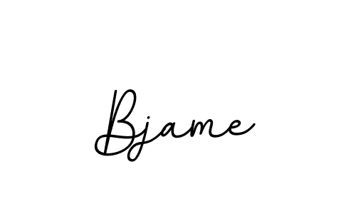 Use a signature maker to create a handwritten signature online. With this signature software, you can design (BallpointsItalic-DORy9) your own signature for name Bjame. Bjame signature style 11 images and pictures png