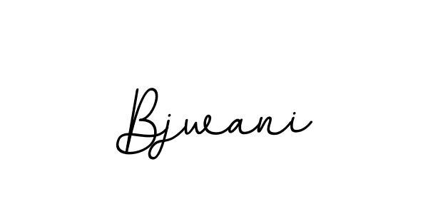 Design your own signature with our free online signature maker. With this signature software, you can create a handwritten (BallpointsItalic-DORy9) signature for name Bjwani. Bjwani signature style 11 images and pictures png