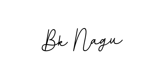 The best way (BallpointsItalic-DORy9) to make a short signature is to pick only two or three words in your name. The name Bk Nagu include a total of six letters. For converting this name. Bk Nagu signature style 11 images and pictures png