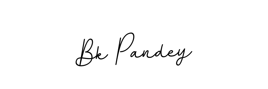 Design your own signature with our free online signature maker. With this signature software, you can create a handwritten (BallpointsItalic-DORy9) signature for name Bk Pandey. Bk Pandey signature style 11 images and pictures png