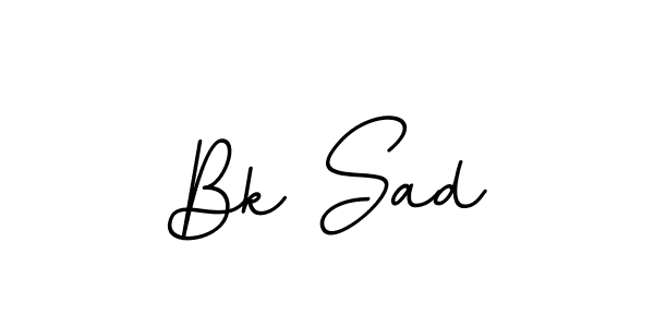 Design your own signature with our free online signature maker. With this signature software, you can create a handwritten (BallpointsItalic-DORy9) signature for name Bk Sad. Bk Sad signature style 11 images and pictures png