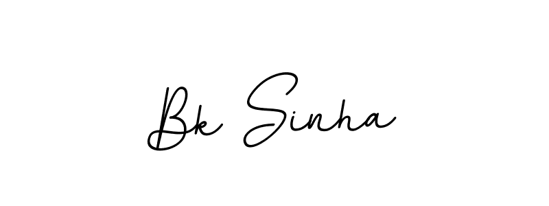 Make a beautiful signature design for name Bk Sinha. With this signature (BallpointsItalic-DORy9) style, you can create a handwritten signature for free. Bk Sinha signature style 11 images and pictures png