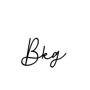 Make a beautiful signature design for name Bkg. With this signature (BallpointsItalic-DORy9) style, you can create a handwritten signature for free. Bkg signature style 11 images and pictures png