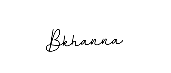 Make a beautiful signature design for name Bkhanna. With this signature (BallpointsItalic-DORy9) style, you can create a handwritten signature for free. Bkhanna signature style 11 images and pictures png